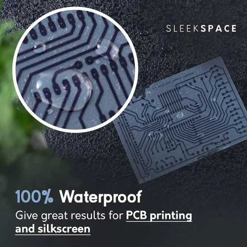 Vista 6 de Película transparente lechosa de Sleek Space para impresoras de inyección de tinta, impresión de pantalla 100% impermeable, anti-rizado