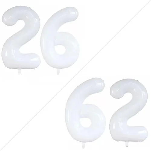 Vista 54 de Goer, conjunto de globos de papel aluminio para decoraciones de cumpleaños, globos de las letras de feliz cumpleaños y de números Oro