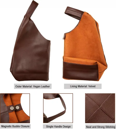 Vista 3 de Leather Tote Bag, Oversized Hobo Bags, Large Tote Bag for Women Work, Vegan Leather Handbags Travel, Tote Bags for School