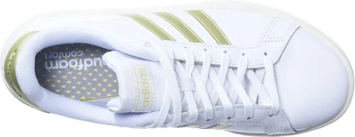 Vista 5 de adidas Grand Court - Tenis para mujer, BlancoSandy Beige MetOff White, 11