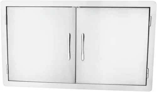 Vista 5 de Stanbroil Puerta de acceso doble de acero inoxidable de 30 "x 21