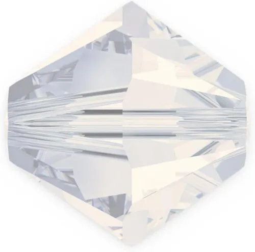 Vista 28 de 100 cuentas sueltas de cristal bicono facetado pequeño Preciosa auténtico de 3mm (0.118 pulgadas) aguamarina AB (azul) compatibles con cristales
