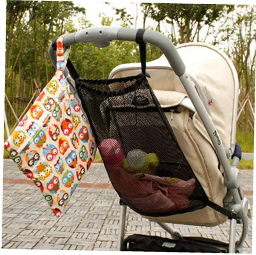 Vista 3 de 1 bolsa de red para cochecitos, cochecitos y cochecitos, red universal de compras con forro de nailon, bolsas de compras, cochecitos, bolsa de red