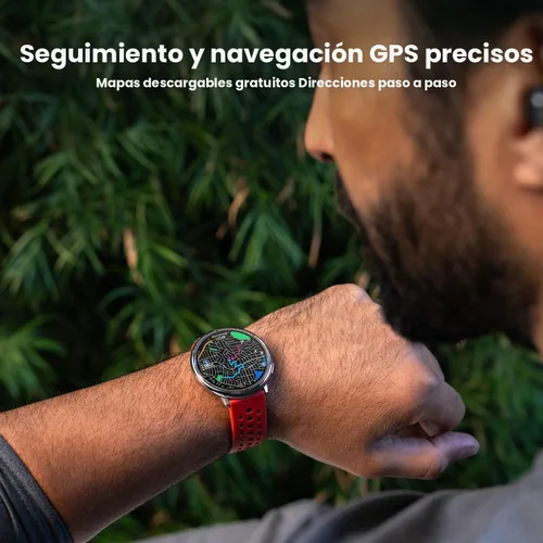 Vista 5 de Amazfit Reloj inteligente Active 2 Premium de 1.32 pulgadas, cristal