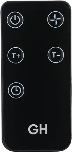 Vista 7 de Good Housekeeping - Calentador de pared mini para interiores con termostato y control remoto, 750 W, negro