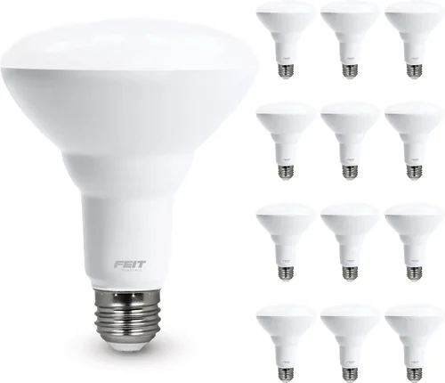 Vista 12 de Feit Electric Bombilla LED BR30, equivalente a 65 W, regulable, 650 lúmenes, base estándar E26, blanco suave de 2700 K, 90 CRI, bombillas Blanco