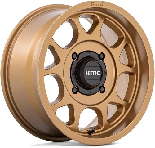 Vista 2 de Bundle - 9 Items: KMC Toro S 15" Wheels Bronze 35" Alpha Tires [4x137 Bolt Pattern 12mmx1.5 Lug Kit]