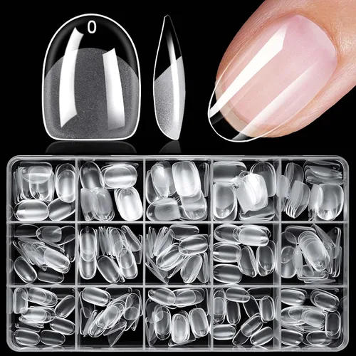 Vista 11 de 420 puntas de uñas cuadradas medianas, uñas postizas medianas