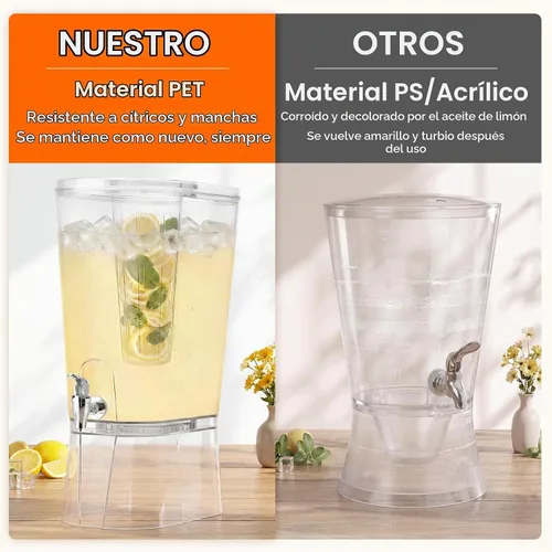 Vista 7 de Lifewit Dispensador de bebidas de 2 galones con espita a prueba de fugas e