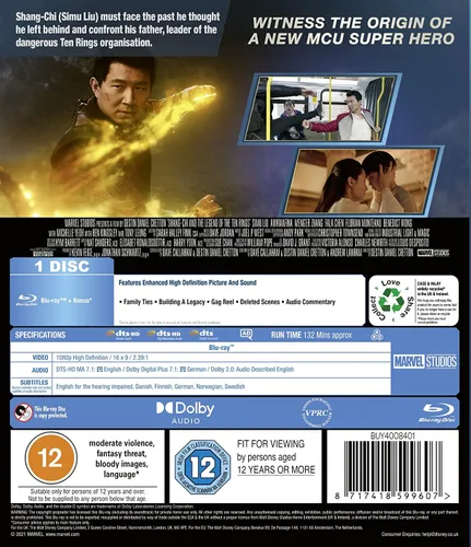 Vista 3 de Marvel Studios Shang-Chi and the Legend of the Ten Rings - Blu-ray