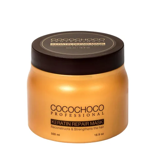 Vista 4 de COCOCHOCO Máscara de reparación de queratina Brillo de cristal intenso 8.5 fl oz / 8.4 oz