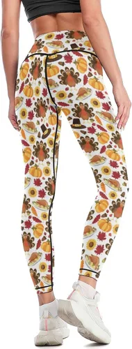 Vista 4 de Tadxcjz Pantalones de yoga de cintura alta para mujer, elásticos en 4 direcciones, suaves, para correr, entrenamiento, pantalones deportivos de yoga