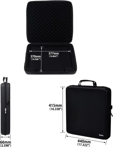 Vista 2 de Bolsa de transporte para controlador MIDI Banworks de poliuretano con carcasa rígida, ajuste personalizado para Ableton Push 3