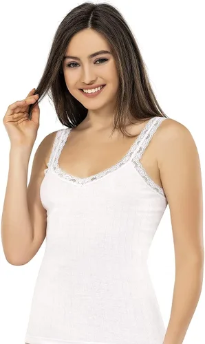 Vista 57 de VAVONNE Camiseta sin mangas tipo camisola para mujer, toda de algodón, aireada, suave y cómoda