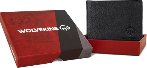 Vista 8 de WOLVERINE Men's Bifold Leather and Canvas Wallets