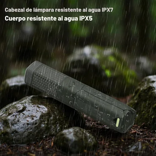 Vista 8 de Telescopic Camping Light with Stand, Collapsible Magnetic Tripod Lantern Verde