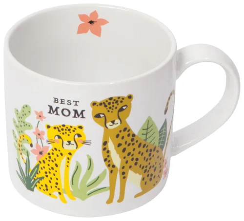 Vista 4 de Now Designs Jubilee Best Mom - Taza de gres en caja, 14 onzas
