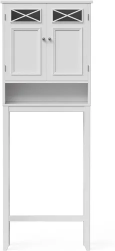 Vista 11 de Teamson Home Dawson - Armario Etagere de madera para baño de 2 puertas