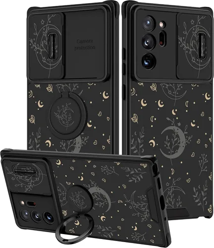 Vista 156 de Funda 2 en 1 para Samsung Galaxy S23 Ultra Flamingo para mujeres y niñas, diseño femenino de flamencos con cubierta deslizante para cámara y soporte