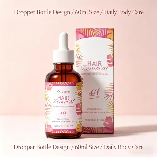 Vista 3 de Cyperus Rotundus Oil Hair Removal Serum for Women and Men, Body Care Dropper for Smooth Skin, Lightweight Daily Formula, 60ml (1pc)