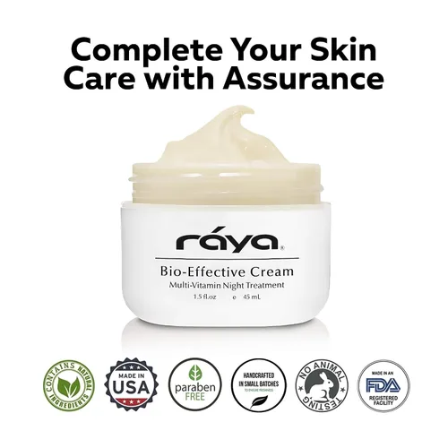 Vista 4 de Raya SPA Crema de noche bio-efectiva Hidratante facial antienvejecimiento de recuperación profunda Reafirmante y reparación de arrugas Cuidado
