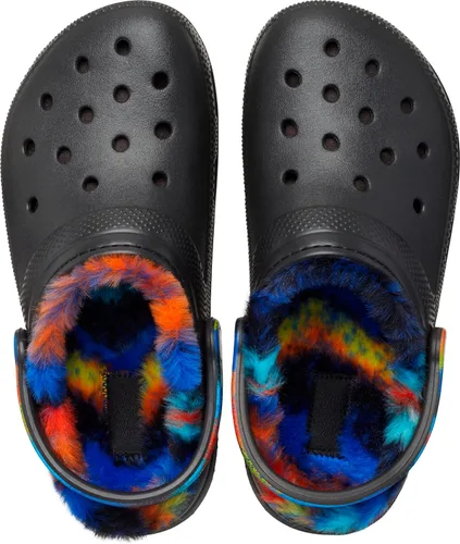 Vista 4 de Crocs Unisex-Adult Classic Tie Dye Lined Clogs Fuzzy Slippers