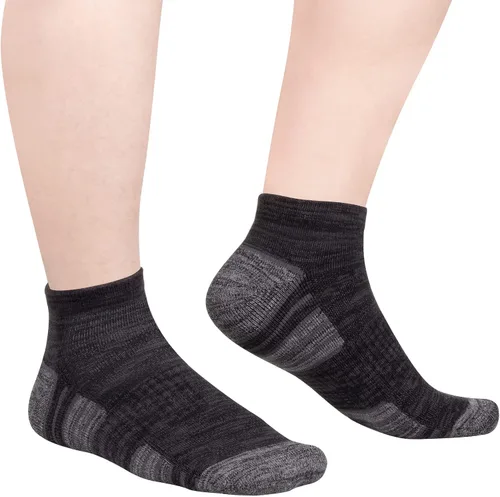 Vista 7 de YUEDGE Paquete de 5 calcetines de tobillo para hombre acolchados de corte bajo para entrenamiento golf atléticos para hombre talla 6-9 9-12