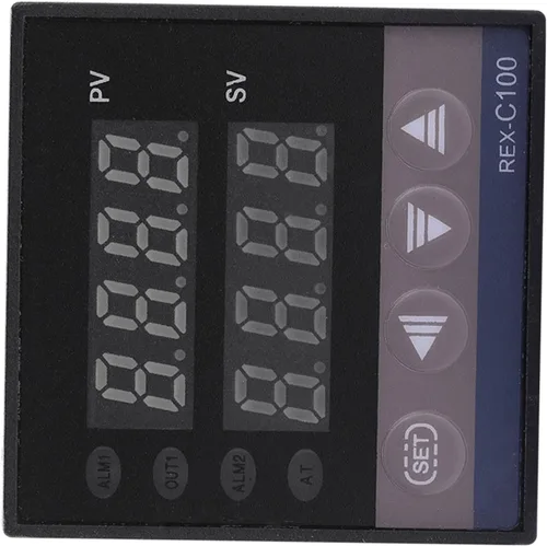 Vista 4 de Jeanoko Controlador de temperatura PID digital AC110V-240V, interruptor de control de temperatura de pantalla LED REX-C100, ampliamente aplicado a