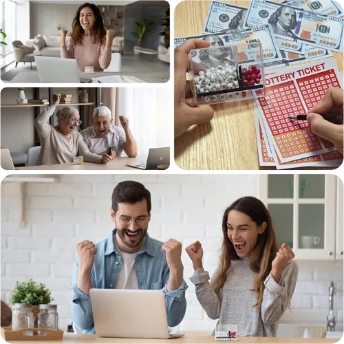 Vista 2 de Regalos divertidos para hombres y mujeres, selector de números de la suerte portátil para comprador de lotería, juego de Powerball y Mega Millions