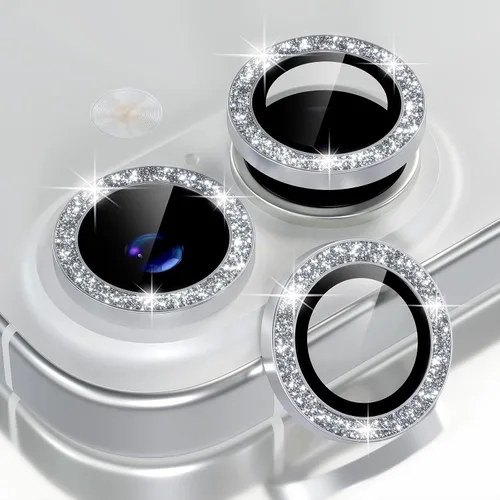 Vista 49 de Choiche Compatible para iPhone 15/iPhone 15 Plus Protector de Lente de Cámara Brillante, Vidrio Templado 9H Cubierta de Cámara Protector de Pantalla