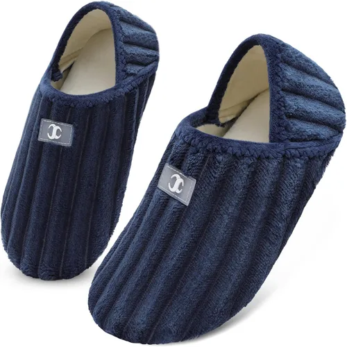 Vista 24 de Scurtain - Zapatillas de casa para mujer y hombre, zapatos de casa, calcetines cómodos, zapatos ligeros unisex para adultos descalzos