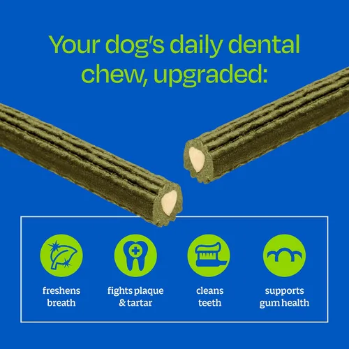 Vista 4 de ARK NATURALS Pasta de dientes sin escobillas, masticables dentales para perros para razas grandes, refresca el aliento, ayuda a reducir la placa