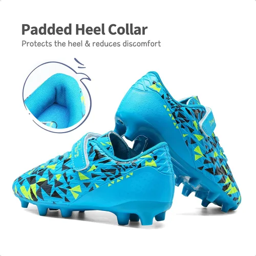 Vista 4 de DREAM PAIRS Zapatos de fútbol para niños y niñas, zapatos de fútbol para niños pequeñosniños grandes