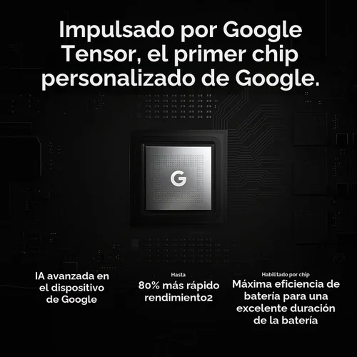 Vista 2 de Google Pixel 6 Pro - Teléfono Android 5G - Smartphone desbloqueado con cámara avanzada Pixel y lente teleobjetivo - 256 GB - Blanco nublado