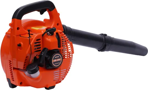 Vista 4 de Soplador de hojas de mochila 25.4CC 2 tiempos alimentado a gas jardín patio ventilador limpio 275 CFM, 750W 7500RPM, motor de refrigeración por