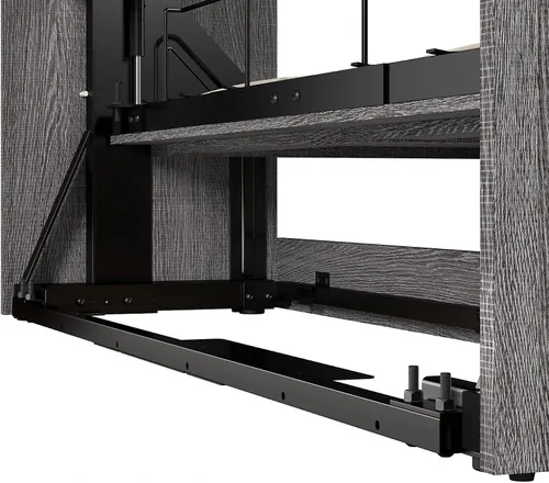 Vista 7 de BESTAR Pur - Cama Murphy completa y 2 estanterías con cajones, cama de pared que ahorra espacio de 109 pulgadas