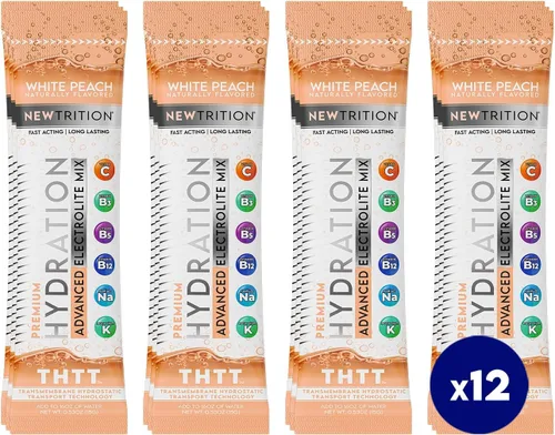 Vista 8 de Polvo de hidratación, paquetes de polvo de electrolitos, paquetes hidratantes con sabor natural para agua, electrolitos hidratantes de acción rápida