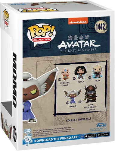 Vista 3 de Funko Pop! Animation: Avatar: The Last Airbender - Momo - Figura de vinilo coleccionable - Idea de regalo - Producto oficial - para niños y adultos