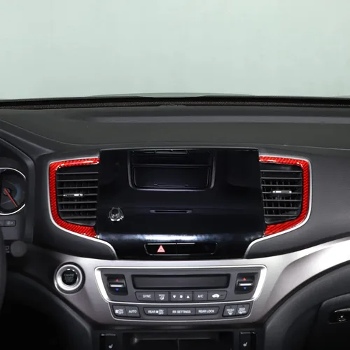 Vista 3 de Marco de ventilación de aire para consola central para Honda Pilot 2019-2022/Ridgeline 2021-2023/Passport 2019-2023, consolas centrales de automóvil