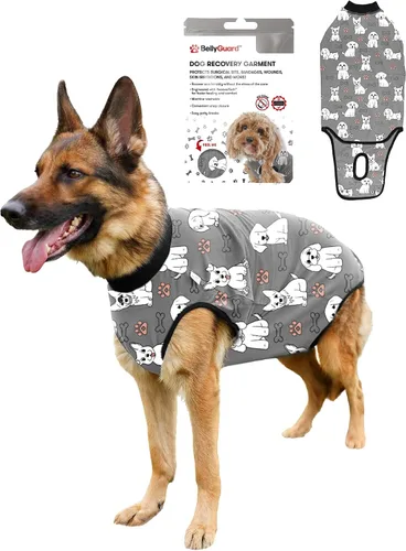 Vista 25 de Traje de Recuperación Quirúrgica BellyGuard para Perros, Mameluco para Perros para Cuidado Post-Operatorio, Ropa de Recuperación para Perros Hembra
