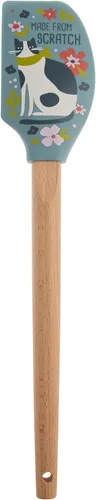 Vista 15 de Karma, espátula de silicona con mango de madera resistente al calor, espátulas para hornear, cocinar y mezclar, decoración moderna de cocina