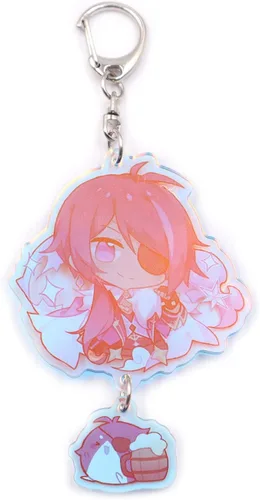 Vista 2 de Adorno colgante de cinta de anime lindo llavero colgante de regalo, mochila colgante de campanilla de viento