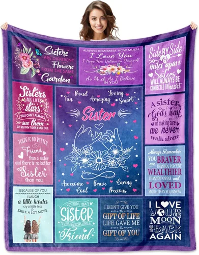 Vista 9 de Regalos de mejor amiga para mujeres, manta de mejor amiga de 60 x 50 pulgadas, regalos de cumpleaños para mejores amigas, regalo de mejor amiga