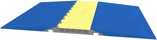 Vista 9 de Electriduct Rampa para silla de ruedas para cubierta de cable, protector de cable de transición suave, perfil de 2 pulgadas, goma antideslizante