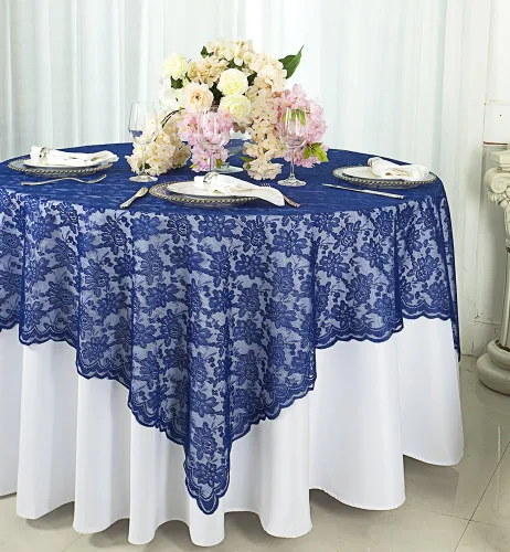 Vista 11 de Superposiciones cuadradas de encaje de 54 pulgadas, manteles de encaje, manteles de encaje, manteles de encaje para decoración de bodas, eventos