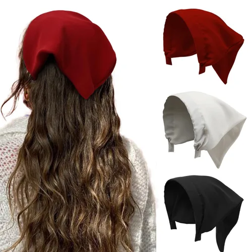 Vista 17 de HAIMEIKANG Bandana floral para mujer, bandanas bohemias para el cabello, bufanda, triángulo, bandas para el cabello, bufanda vintage para la cabeza