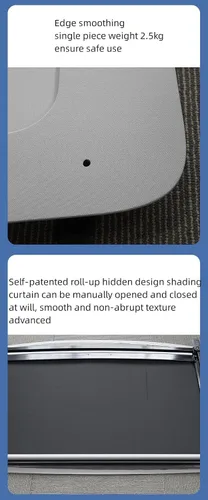 Vista 6 de Parasol retráctil de techo para Tesla Modelo 3 (2017-2023), techo FullShade para proteger el interior y mantener la refrigeración, protección UV