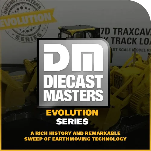 Vista 8 de Diecast Masters Camión para gatos Caterpillar 977D y 963K 1:50, serie Evolution Camiones coleccionables de construcción a escala Camión