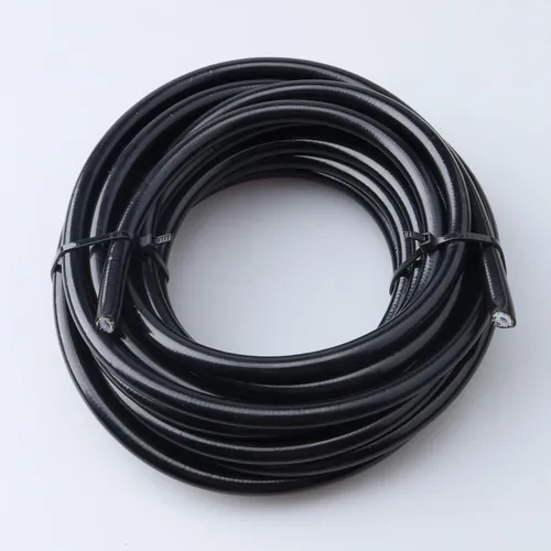Vista 7 de AC PERFORMANCE -3 AN Manguera de teflón PTFE de acero inoxidable trenzada cubierta de PVC negro para freno, dirección asistida, nitro, combustible e