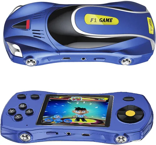 Vista 2 de Consola de juegos de mano para niños con más de 200 juegos retro precargados, reproductor de juegos portátil con batería recargable, pantalla LCD